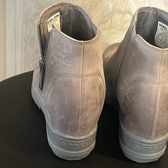 Sorel Women Joan of Arctic Ankle Leather Wedge Boots shoes sz 6.5 new - Picture 6 of 15
